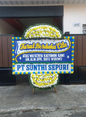 Papan Bunga Duka di Tanjungbaru