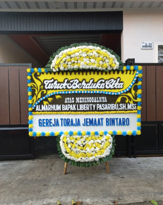 Papan Bunga Duka di Tanjungbaru